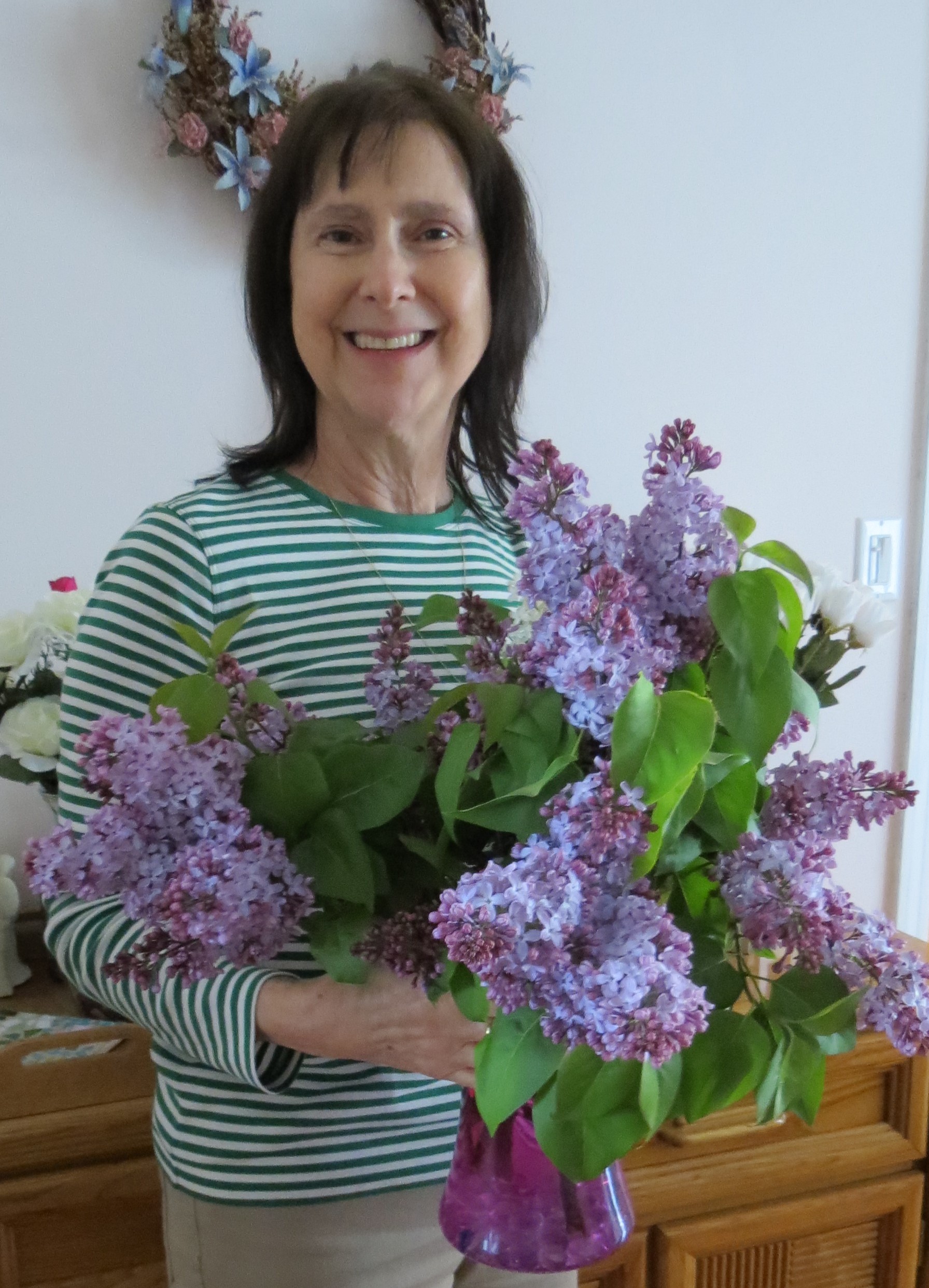 Spring Vic and Lilacs